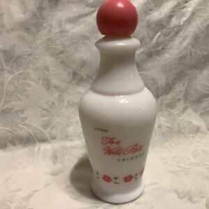 Vintage Avon To a Wild Rose collectible cologne perfume container bottle (empty)